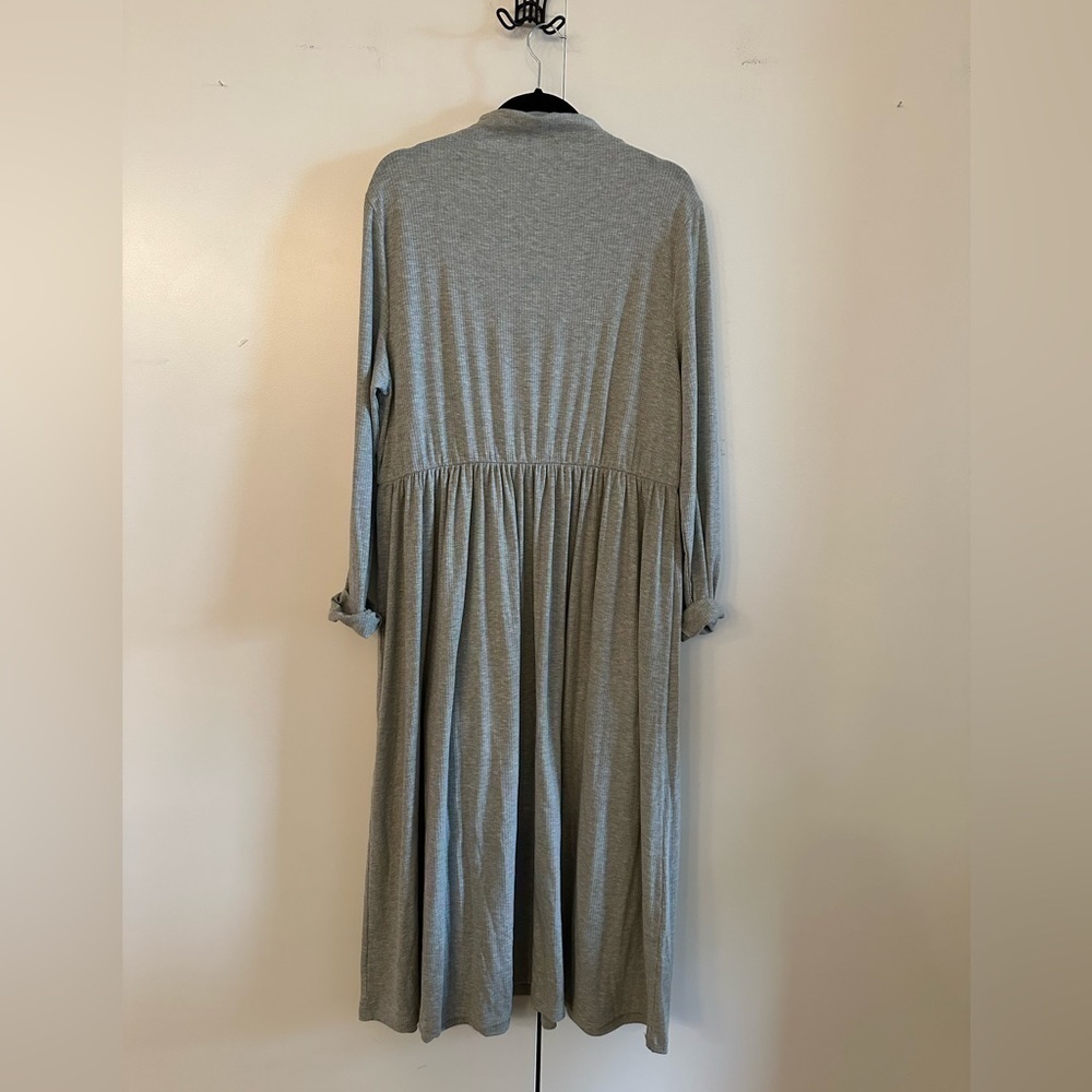 NT Grey Ribbed Knit Midi Dress - Picture 4 of 4